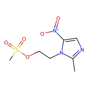 2-(2-Methyl-5-nitro-1-imidazolyl)ethyl methanesulfonate structure
