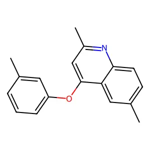 2,6-Dimethyl-4-(3-methylphenoxy)quinoline structure