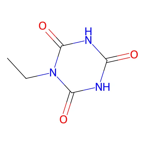 1-Ethyl-1,3,5-triazinane-2,4,6-trione structure