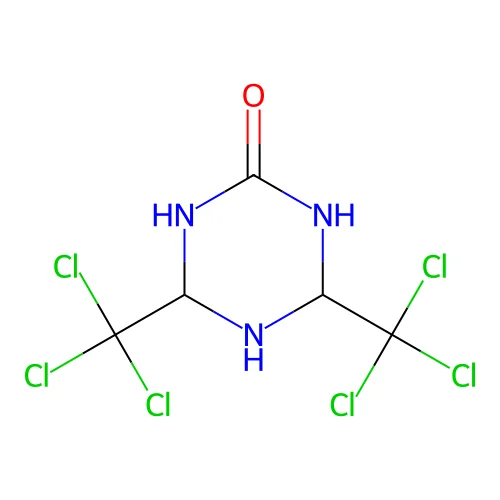 4,6-Bis(trichloromethyl)-1,3,5-triazinan-2-one structure