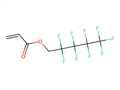 2,2,3,3,4,4,5,5,5-Nonafluoropentyl acrylate structure