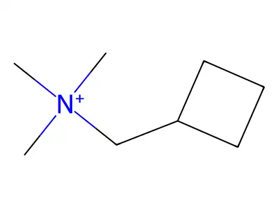 cyclobutyl-N,N,N-trimethylmethanaminium structure