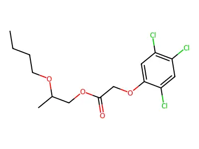 2-Butoxypropyl 2-(2,4,5-trichlorophenoxy)acetate structure