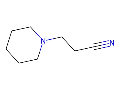 1-Piperidinepropanenitrile structure