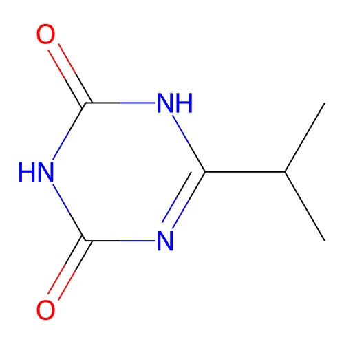 6-isopropyl-1,3,5-triazine-2,4(1H,3H)-dione structure