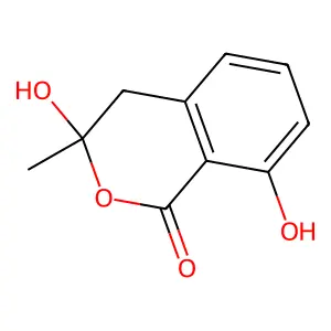 3,4-Dihydro-3,8-dihydroxy-3-methylisocoumarin structure
