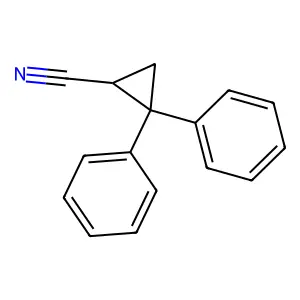 2,2-Diphenylcyclopropanecarbonitrile structure