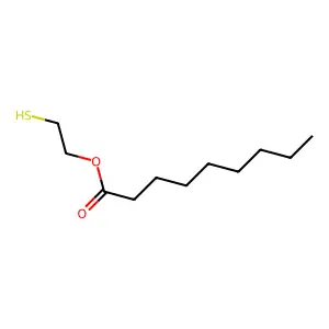 Nonanoic acid, 2-mercaptoethyl ester structure