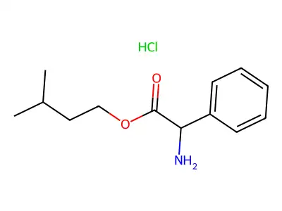 [2-(3-Methylbutoxy)-2-oxo-1-phenylethyl]azanium;chloride structure