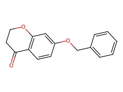 7-(benzyloxy)-3,4-dihydro-2H-1-benzopyran-4-one structure