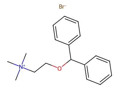 2-(Diphenylmethoxy)-N,N-dimethylethan-1-amine--bromomethane (1/1) structure