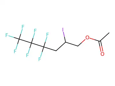 4,4,5,5,6,6,6-Heptafluoro-2-iodo-1-hexanol acetate structure