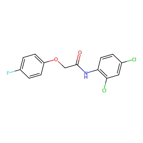 N-(2,4-dichlorophenyl)-2-(4-fluorophenoxy)acetamide structure