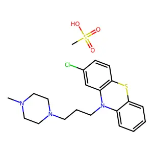 Prochlorperazine hydrogen methanesulfonate structure