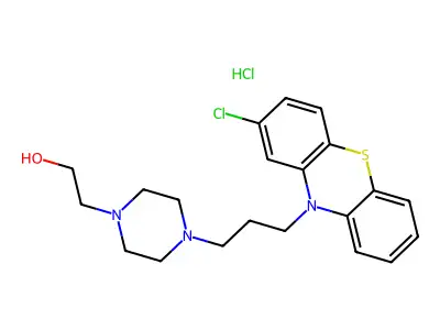 Perphenazine hydrochloride structure