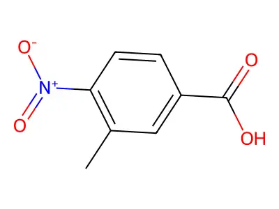 3-Methyl-4-nitrobenzoic acid structure