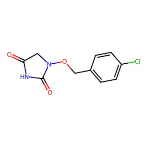 HYDANTOIN, 1-((p-CHLOROBENZYL)OXY)- structure