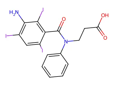 Iobenzamic Acid structure