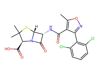dicloxacillin structure