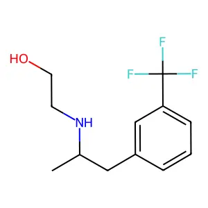 2-((1-Methyl-2-(3-(trifluoromethyl)phenyl)ethyl)amino)ethanol structure