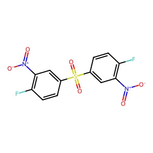 1,1'-Sulfonylbis(4-fluoro-3-nitrobenzene) structure