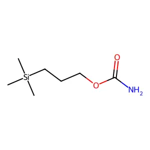 1-Propanol, 3-(trimethylsilyl)-, carbamate structure
