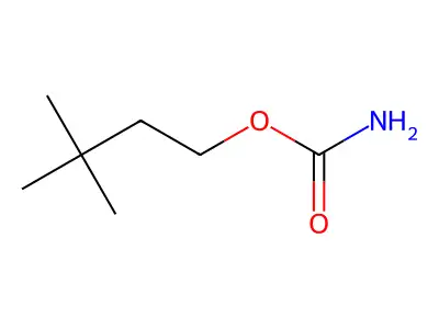 1-Butanol, 3,3-dimethyl-, carbamate structure