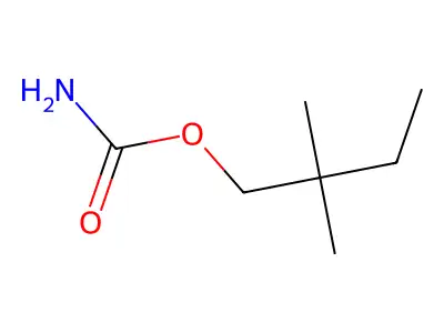 1-Butanol, 2,2-dimethyl-, carbamate structure
