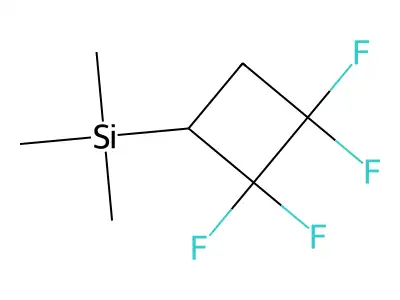 Cyclobutane, 1,1,2,2-tetrafluoro-3-(trimethylsilyl)- structure