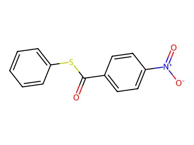 S-Phenyl p-nitrothiobenzoate structure
