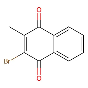 2-Bromo-3-methyl-1,4-naphthoquinone structure
