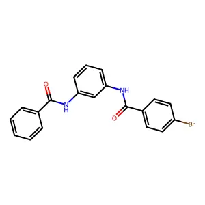 N-(3-benzamidophenyl)-4-bromobenzamide structure