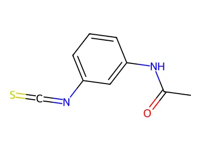 Acetamide, N-(3-isothiocyanatophenyl)- structure
