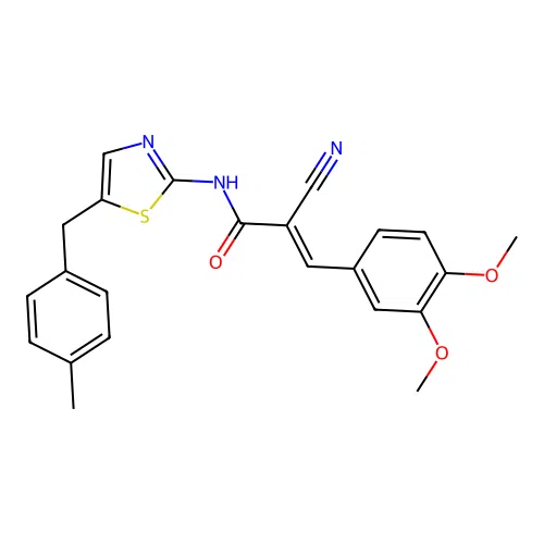 C23H21N3O3S structure