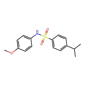 4-isopropyl-N-(4-methoxyphenyl)benzenesulfonamide structure