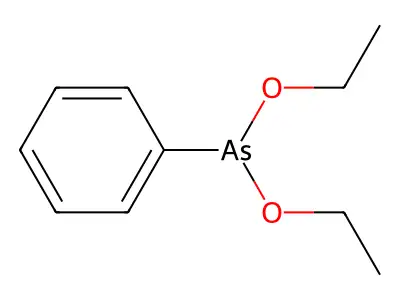 Diethoxyphenylarsine structure