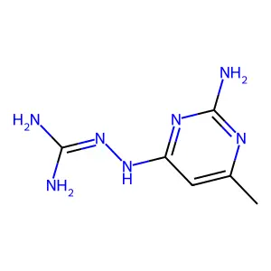 Guanidine, ((2-amino-6-methyl-4-pyrimidinyl)amino)- structure