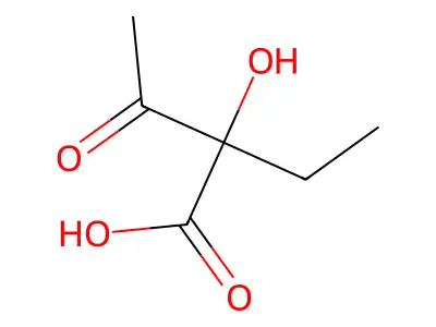 2-Ethyl-2-hydroxy-3-oxobutanoic acid structure