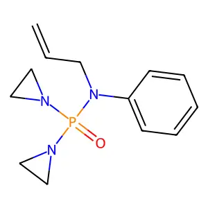 Phosphinic amide, P,P-bis(1-aziridinyl)-N-phenyl-N-2-propenyl- structure