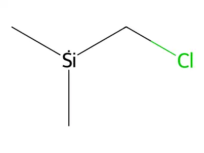 Chloromethyl-dimethyl-silane structure