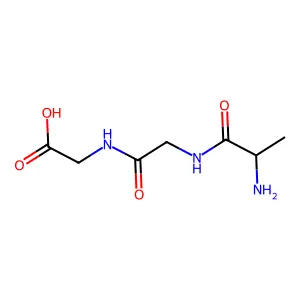 Alanyl-glycyl-glycine structure