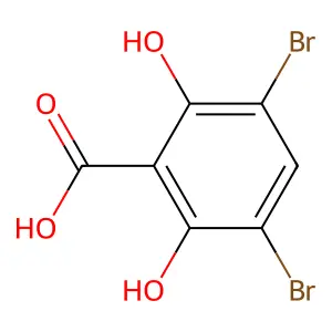 3,5-Dibromo-2,6-dihydroxybenzoic acid structure