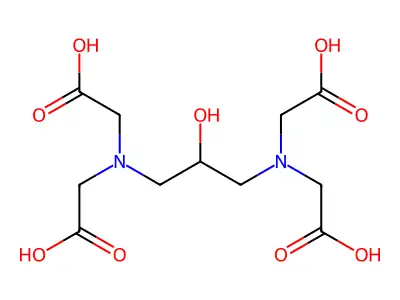 Diaminopropanol tetraacetic acid structure