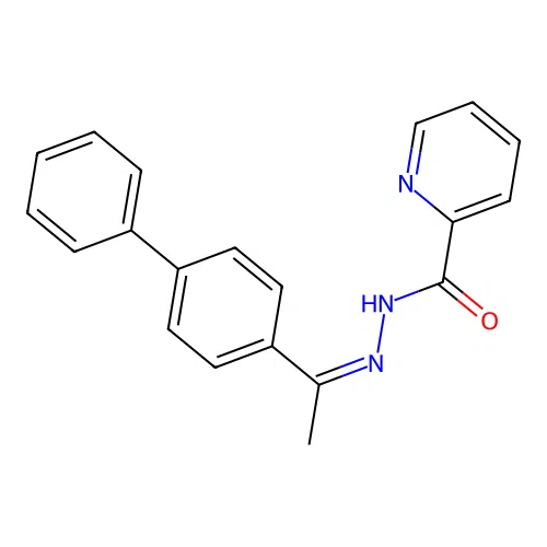 (Z)-N'-(1-([1,1'-biphenyl]-4-yl)ethylidene)picolinohydrazide structure