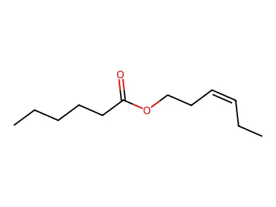 Hex-3-en-1-yl hexanoate structure