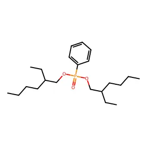 Phosphonic acid, P-phenyl-, bis(2-ethylhexyl) ester structure
