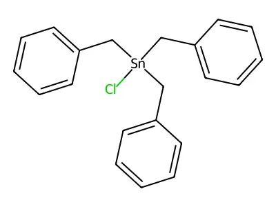 Tribenzyltin chloride structure
