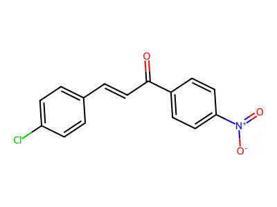 3-(4-Chlorophenyl)-1-(4-nitrophenyl)-2-propen-1-one structure