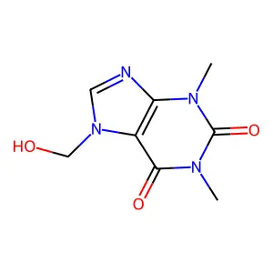 7-Hydroxymethyl theophylline structure