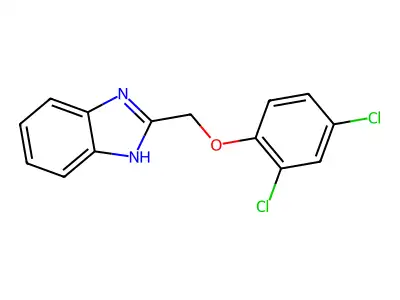 2-((2,4-Dichlorophenoxy)methyl)-1H-benzimidazole structure